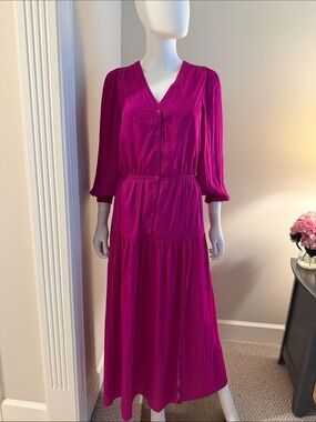 Skies Are Blue Emery Magenta Dress